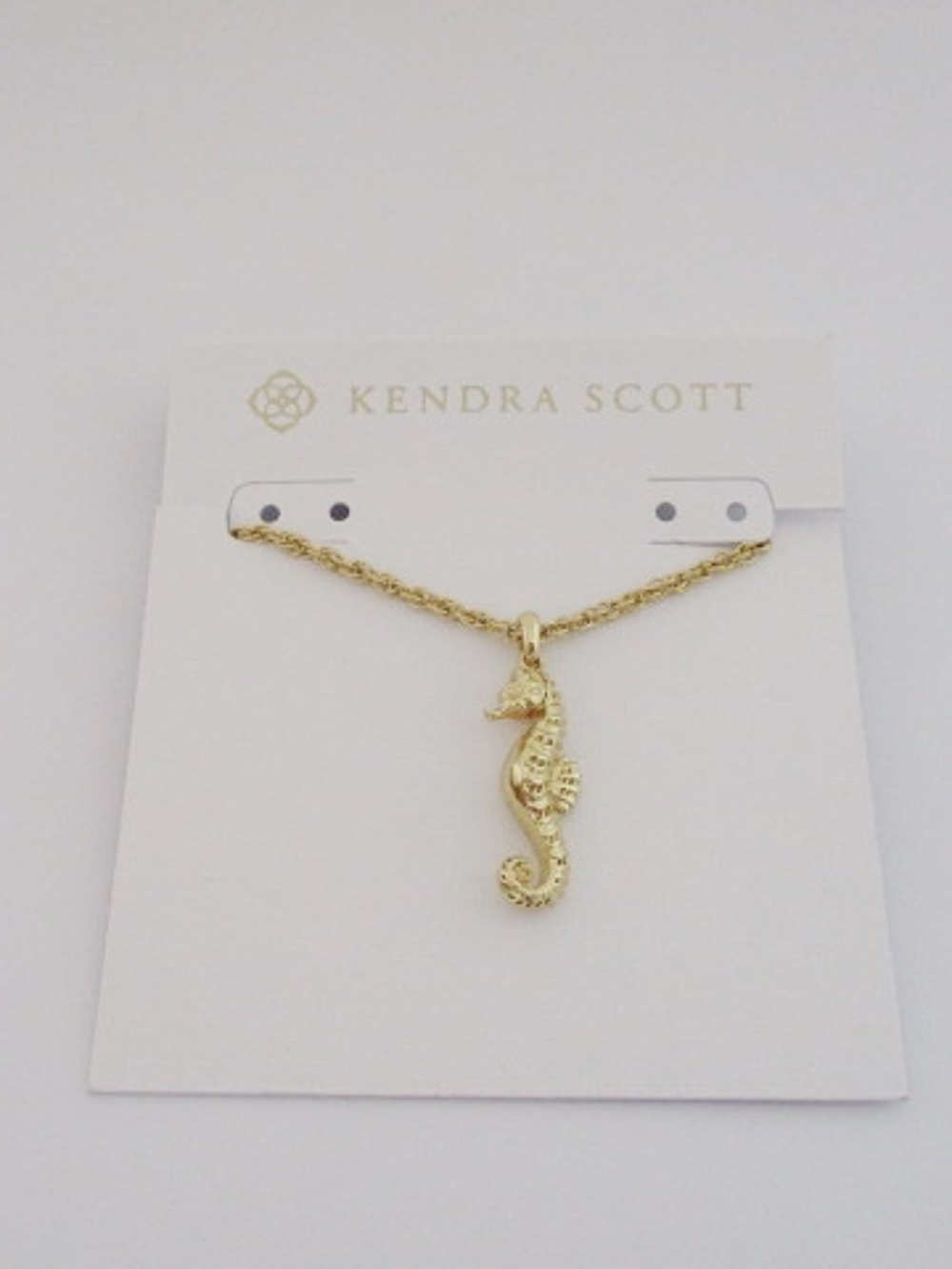 KENDRA SCOTT - Seahorse Gold Pendant Necklace